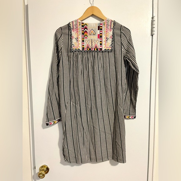 Philosophy Striped Embroidered Dress - Picture 2 of 5